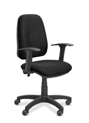 Кресло для персонала Эльза Т, ткань TW / черная в Лангепасе - изображение