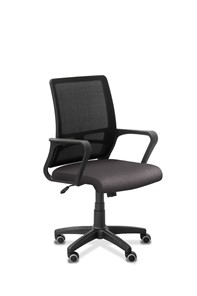 Офисное кресло Акцент, сетка YM/ткань Bahama / черная/серая в Нижневартовске