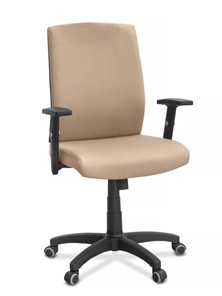 Офисное кресло для руководителя Alfa A/MK/1D, ткань Bahama / бежевая в Лангепасе