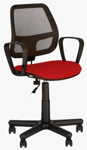 Кресло офисное ALFA GTP (PM60) CAGLIARI черный, красный в Когалыме