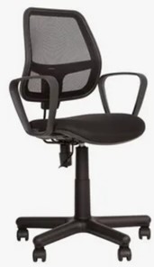 Кресло компьютерное ALFA GTP (PM60) ткань ZESTA/сетка черный в Югорске