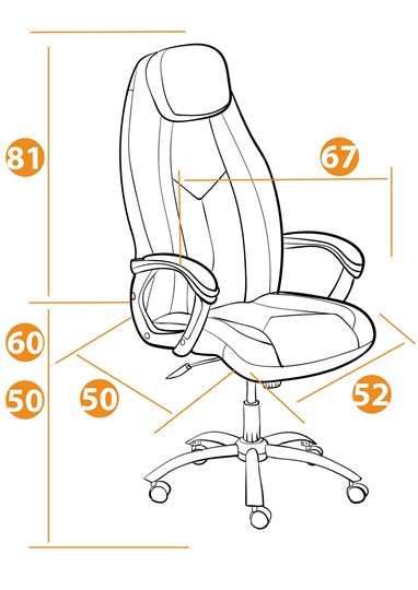 Кресло компьютерное BOSS Lux, кож/зам, черный, арт.21151 в Нижневартовске - изображение 13