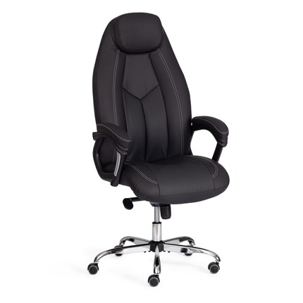 Кресло компьютерное BOSS Lux, кож/зам, черный, арт.21151 в Лангепасе - изображение