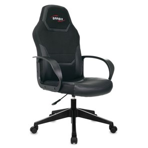 Компьютерное кресло BRABIX "Alpha GM-018", ткань/экокожа, черное, 532636, GM-018_532636 в Лангепасе