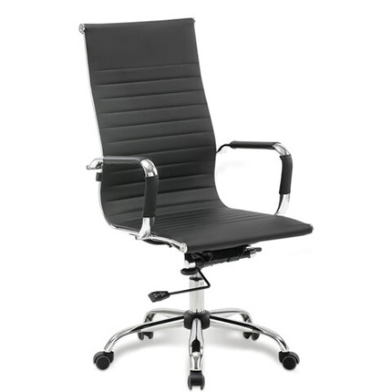 Кресло компьютерное BRABIX "Energy EX-509", экокожа, хром, черное, 530862 в Радужном - изображение
