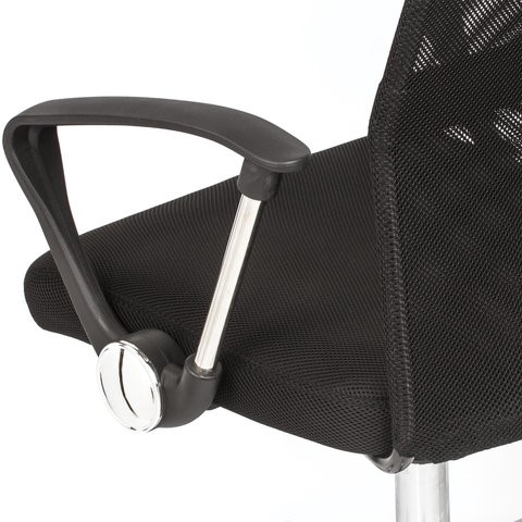 Компьютерное кресло BRABIX "Flash MG-302", с подлокотниками, хром, черное, 530867 в Радужном - изображение 10