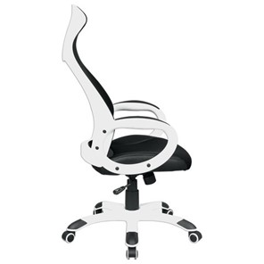 Офисное кресло Brabix Premium Genesis EX-517 (пластик белый, ткань/экокожа/сетка черная) 531573 в Лангепасе - предосмотр 2