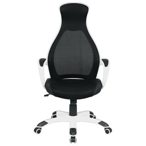 Офисное кресло Brabix Premium Genesis EX-517 (пластик белый, ткань/экокожа/сетка черная) 531573 в Лангепасе - предосмотр 3