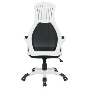 Офисное кресло Brabix Premium Genesis EX-517 (пластик белый, ткань/экокожа/сетка черная) 531573 в Лангепасе - предосмотр 4