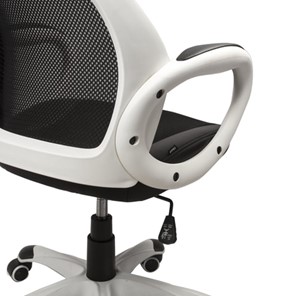 Офисное кресло Brabix Premium Genesis EX-517 (пластик белый, ткань/экокожа/сетка черная) 531573 в Лангепасе - предосмотр 5