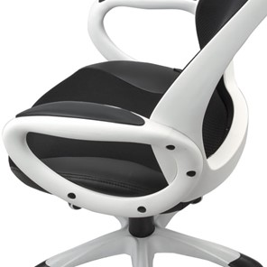 Офисное кресло Brabix Premium Genesis EX-517 (пластик белый, ткань/экокожа/сетка черная) 531573 в Лангепасе - предосмотр 6