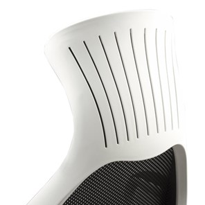 Офисное кресло Brabix Premium Genesis EX-517 (пластик белый, ткань/экокожа/сетка черная) 531573 в Лангепасе - предосмотр 8