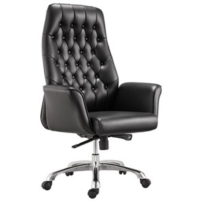 Офисное кресло BRABIX PREMIUM "Legacy EX-750", синхромеханизм, алюминий, экокожа, черное, 532492 в Нефтеюганске