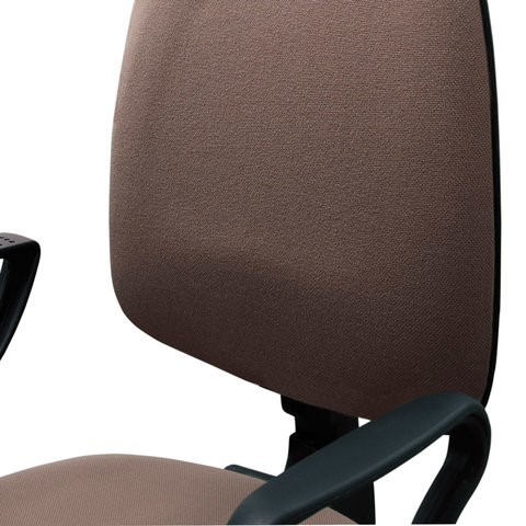 Кресло компьютерное Brabix Prestige Ergo MG-311 (регулируемая эргономичная спинка, ткань, коричневое) 531875 в Урае - изображение 4
