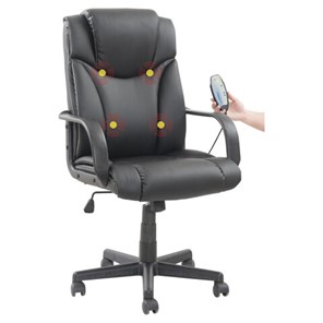 Офисное кресло BRABIX "Relax MS-001", 4 массажных модуля, экокожа, черное, 532519 в Радужном