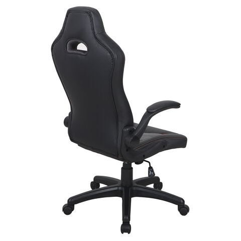 Офисное кресло BRABIX "Skill GM-005", откидные подлокотники, экокожа, черное/оранжевое, 532495 в Когалыме - изображение 2