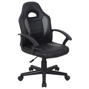 Офисное кресло BRABIX "Spark GM-201", экокожа, черное/серое, 532504 в Нягани