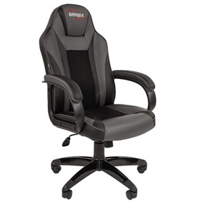 Офисное кресло BRABIX "Tanto GM-171", TW/экокожа, черное/серое, 532574, 7083502 в Когалыме