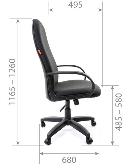 Компьютерное кресло CHAIRMAN 279, экокожа, цвет черный в Лангепасе - изображение 3