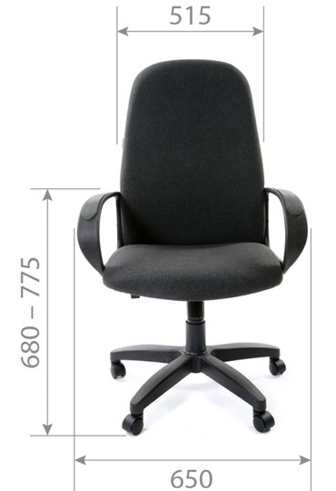 Компьютерное кресло CHAIRMAN 279, экокожа, цвет черный в Лангепасе - изображение 2