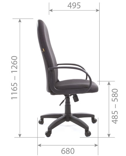 Офисное кресло CHAIRMAN 279 JP15-2, цвет черный в Лангепасе - изображение 5