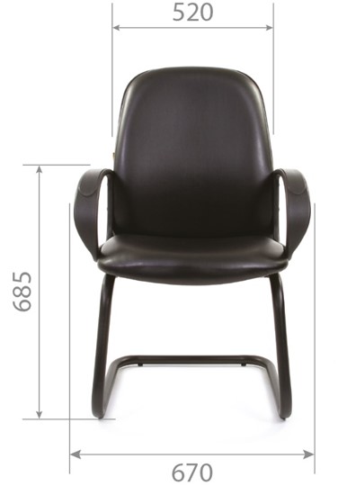 Кресло компьютерное CHAIRMAN 279V экокожа черная в Когалыме - изображение 4