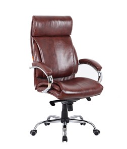 Кресло офисное CHAIRMAN 423 Экокожа коричневая в Нижневартовске