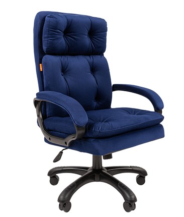 Кресло компьютерное CHAIRMAN 442 Ткань синий в Лангепасе - изображение