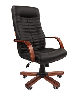 Кресло CHAIRMAN 480 WD, экокожа, цвет черный в Лангепасе