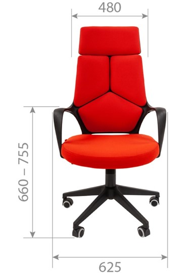 Офисное кресло CHAIRMAN 525, серое в Пыть-Яхе - изображение 1