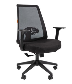 Кресло офисное CHAIRMAN 535 LT Сетчатый акрил черный / Полиэстер черный в Лангепасе