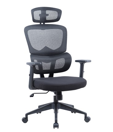 Кресло компьютерное CHAIRMAN 560 cетчатый акрил черный / полиэстер черный в Лангепасе - изображение