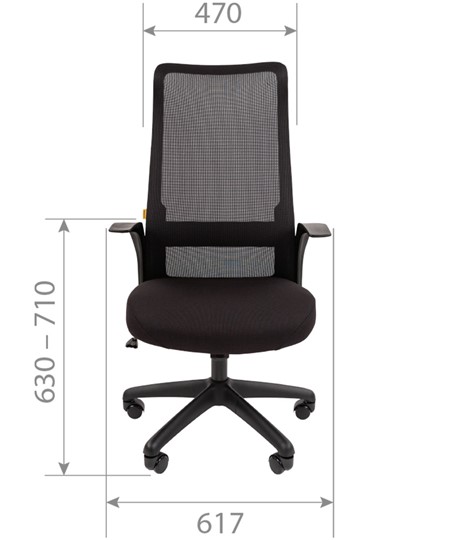 Кресло компьютерное CHAIRMAN 573, черное в Лангепасе - изображение 7