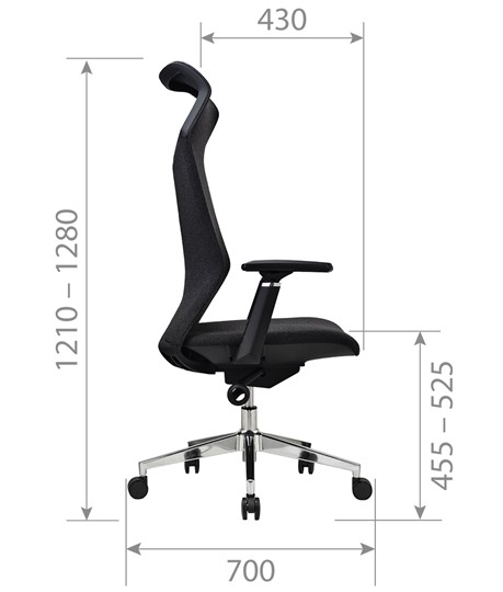 Офисное кресло CHAIRMAN 583 ткань темна-серая в Лангепасе - изображение 3