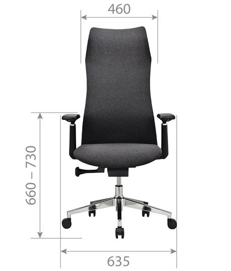 Офисное кресло CHAIRMAN 583 ткань темна-серая в Лангепасе - изображение 4