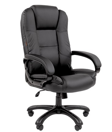 Кресло офисное CHAIRMAN 600 экокожа черная в Лангепасе - изображение