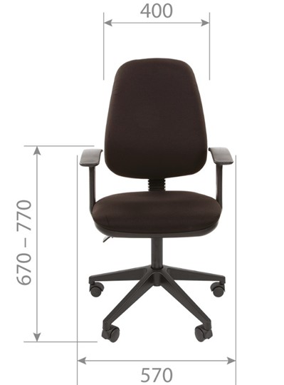 Кресло офисное CHAIRMAN 661 Ткань стандарт 15-13 серая в Лангепасе - изображение 3