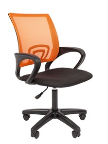 Офисное кресло CHAIRMAN 696 black LT, оранжевый в Нягани