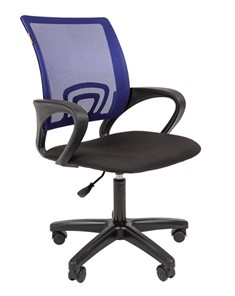 Офисное кресло CHAIRMAN 696 black LT, синий в Нефтеюганске