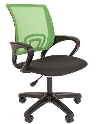Кресло CHAIRMAN 696 black LT, зеленое в Нижневартовске - изображение