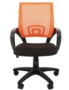 Кресло CHAIRMAN 696 black Сетчатый акрил DW66 оранжевый в Радужном - предосмотр 4