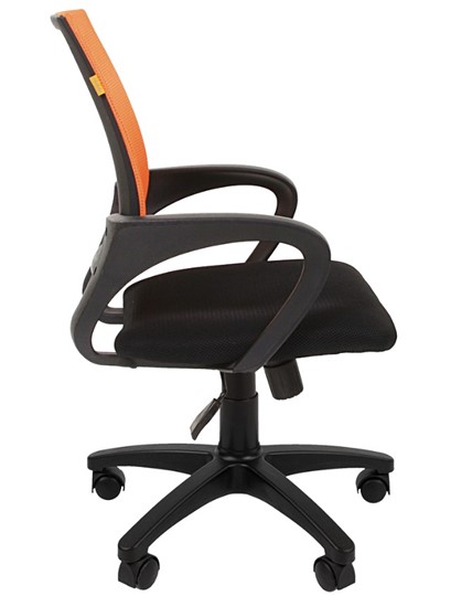 Кресло CHAIRMAN 696 black Сетчатый акрил DW66 оранжевый в Когалыме - изображение 5