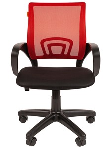 Компьютерное кресло CHAIRMAN 696 black Сетчатый акрил DW69 красный в Советском - предосмотр 4