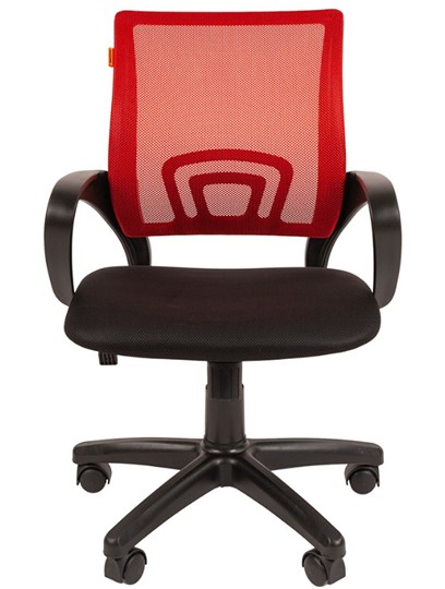 Компьютерное кресло CHAIRMAN 696 black Сетчатый акрил DW69 красный в Радужном - изображение 4