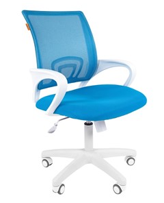 Кресло офисное CHAIRMAN 696 white, tw12-tw04 голубой в Лангепасе