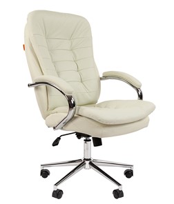 Компьютерное кресло CHAIRMAN 795 экокожа, цвет белый в Лангепасе