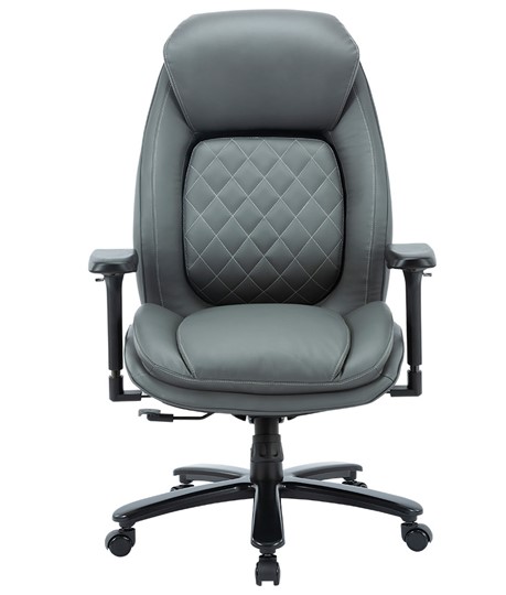 Кресло офисное CHAIRMAN CH403, серый, эко кожа в Лангепасе - изображение 1