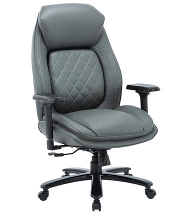 Кресло офисное CHAIRMAN CH403, серый, эко кожа в Когалыме - изображение