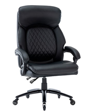 Офисное кресло CHAIRMAN CH412 эко кожа черная в Лангепасе - изображение