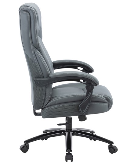 Офисное кресло CHAIRMAN CH415 эко кожа серая в Нефтеюганске - изображение 2